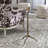 Cal Round Aluminum Pedestal End Table