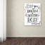 «Dream It Do It» par Arzel, reproduction d'art textuel sur toile tendue-21024552