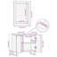 Bathroom Furniture Set With Shelf 2 Pcs 62 X 33 X 58 Cm-1842754823
