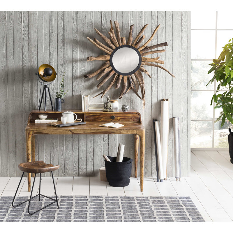 Heerenveen Solid Wood Base Writing Desk