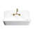 Kingston Brass Arcticstone 36-Inch Solid Surface White Stone Apron-Front 2-Hole Single Bowl Top-Mount Kitchen Sink