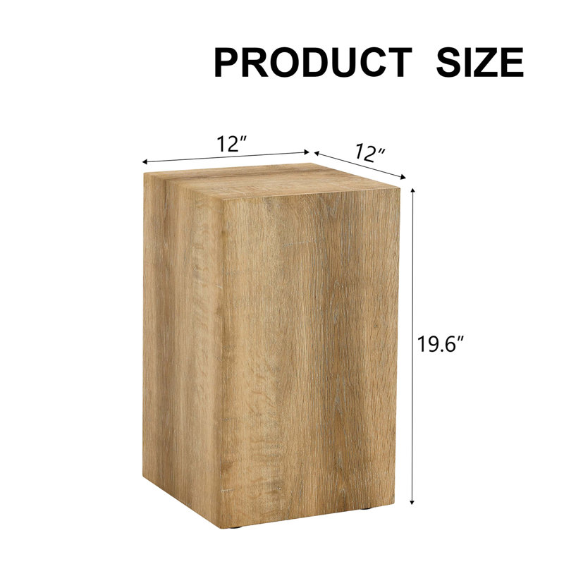 Elevate your living space with this modern MDF coffee table that showcases smooth, light wood colour texture patterns. It is characterized by stylish design.12*12*19.6