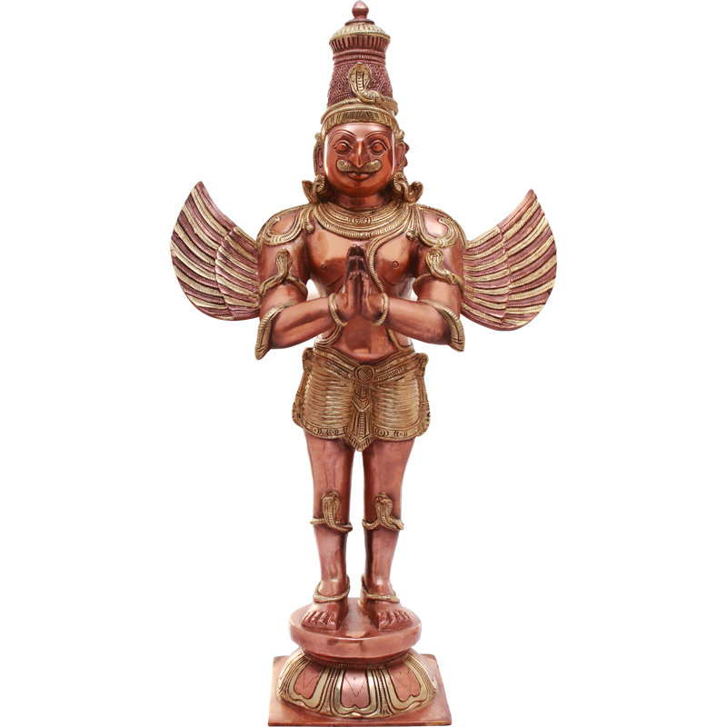 Statue Garuda, Cuivre / or