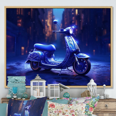 Scooter City Rides I - Transport, impressions sur toile