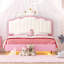 Lit princesse en polyuréthane revêtu de polyuréthane avec bandes claires-586826127