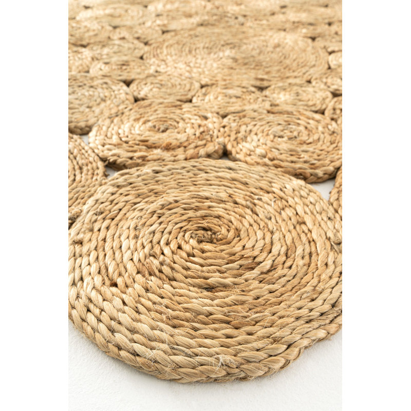 Round Amadio Hand Woven Indoor / Outdoor Area Rug, Round 4'11"