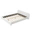 Grand lit tapissier blanc Boucle -, espace durable, élégant