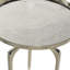 Table d'appoint avec plateau en aluminium noir Jody