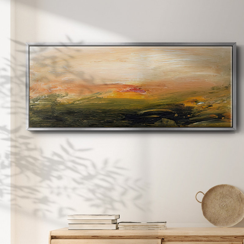 Lingering Light I- Framed Canvas, 24" H x 60" W