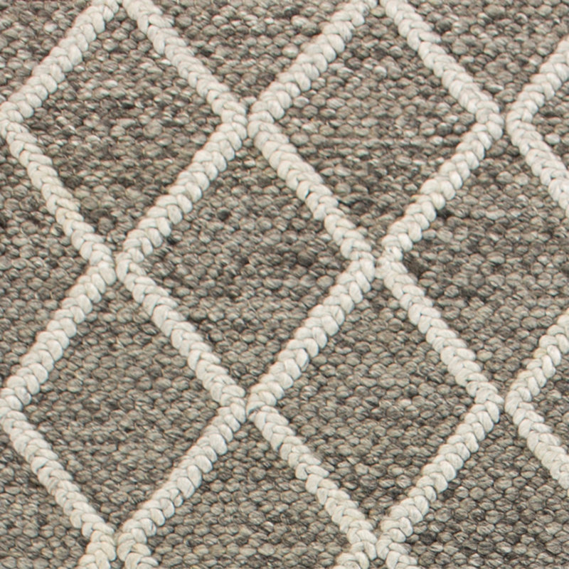 Mott Street Geometric Handmade Tufted Area Rug, Rectangle 3'3" x 5'3", Dark/Gray