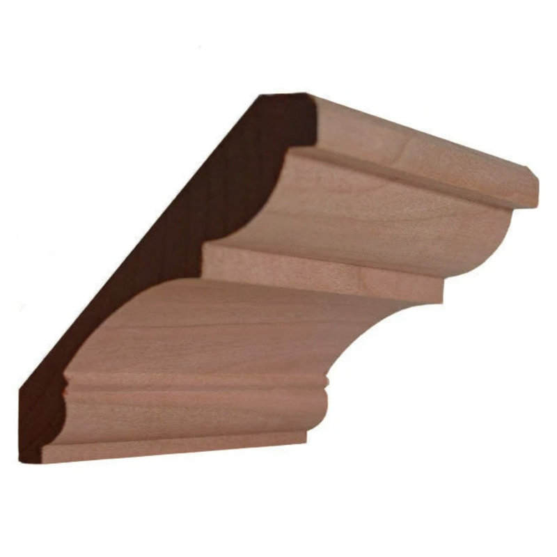 EWCR21 Crown Unfinished, Cherry, 4.625" H x 0.75" W x 94" D