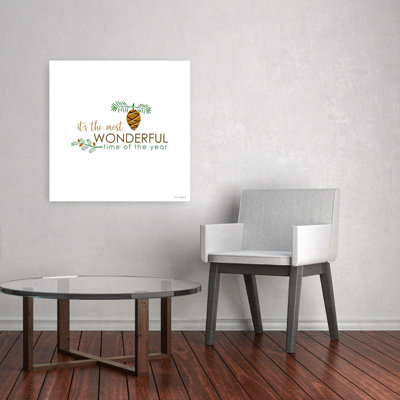 Wonderful Time Of The Year Abstract Contemporary Winter Wall Art Print