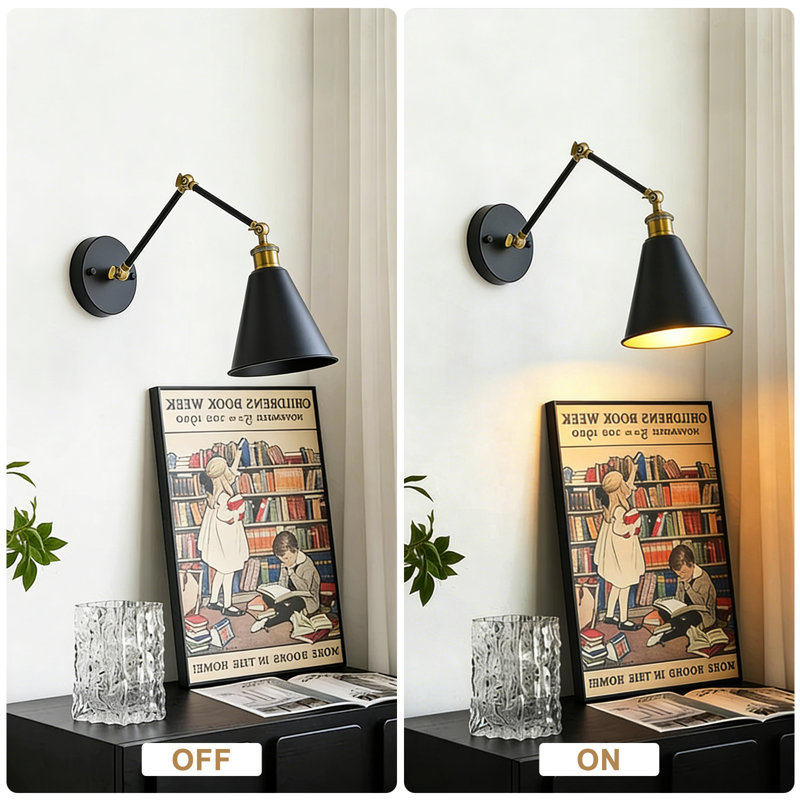 Usko 1 Light Swing Arm Wall Sconce