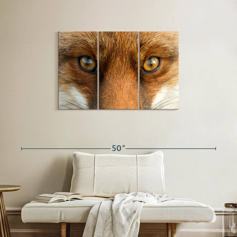 Brampt Amber Eyed Fox, 24" H x 38" W