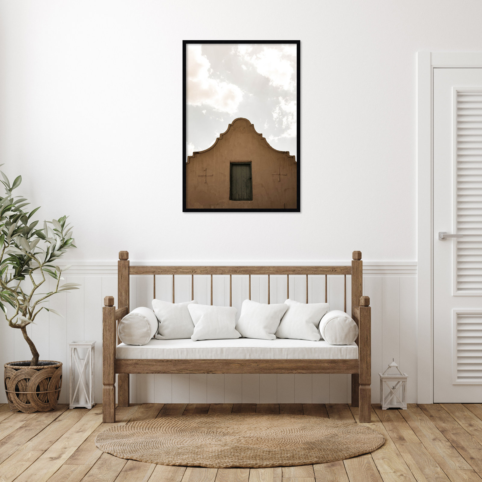 Norfork "Settlers Shelter" Print, 41" H x 28" W, Black