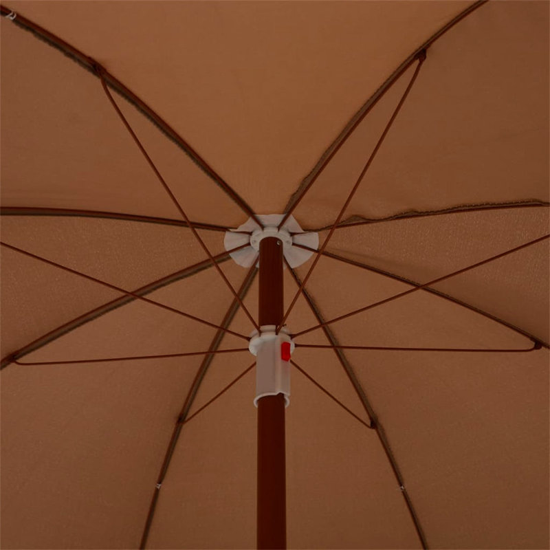 Emmalynn 155cm Market Parasol, Taupe