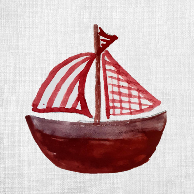 Nautical Sea Life_512 - Coussin décoratif inclus, H 16 po x l 16 po