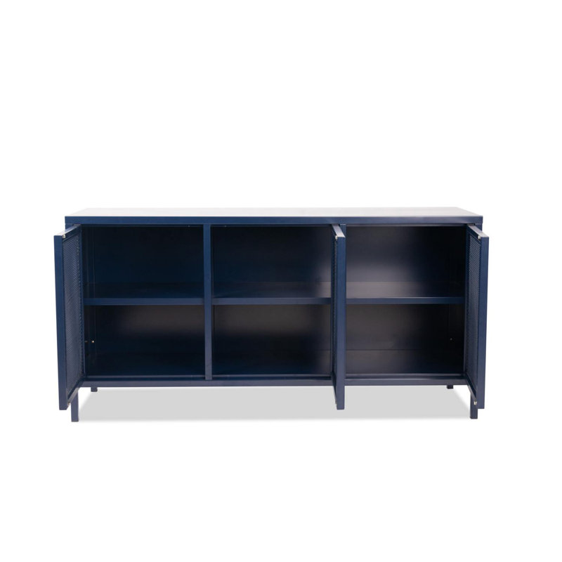 Armoire de rangement à 6 tablettes Macedonia, Titan bleu