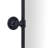 Aura Rounded 30" H x 20" W Small Rectangular Pivoting Metal Framed Wall Mounted Bathroom Vanity Mirror in Matt Black-72292226-72292225