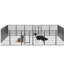 Parc pliable pour animaux 40 po - 24 panneaux, pour chiens, lapins et autres petits animaux