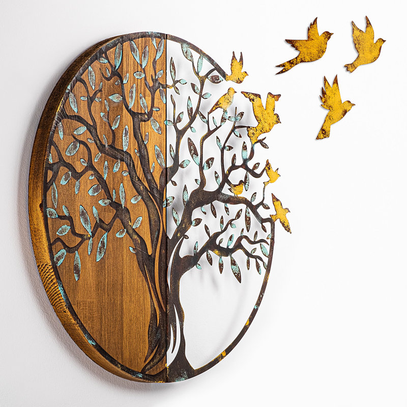 Handmade Wall Decor on Solid Wood