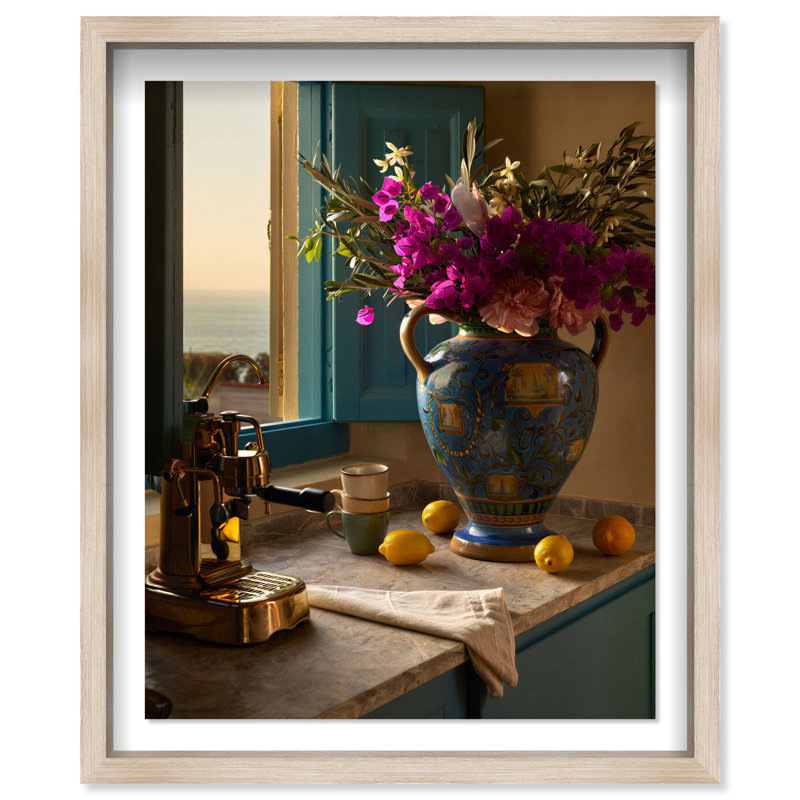 Morning Espresso II Shadowbox Food & Beverages Print by Oliver Gal, Black Frame, 16 x 20, 21.5"H x 25.5"W