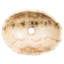 World Menagerie Madyson 400mm Yellow Stone Oval Countertop Basin Bathroom Sink