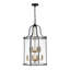 Classical / Traditional 8 - Light Clear Glass Lantern Style Cylinder Pendant-1268686529