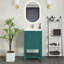 Meuble-lavabo simple 20 po avec comptoir en céramique Jeraldean-1115421059