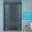 48"W x 76"H Double Sliding Glass Shower Door - 8mm Tempered Glass with 304 Stainless Steel Frame, Matte Black