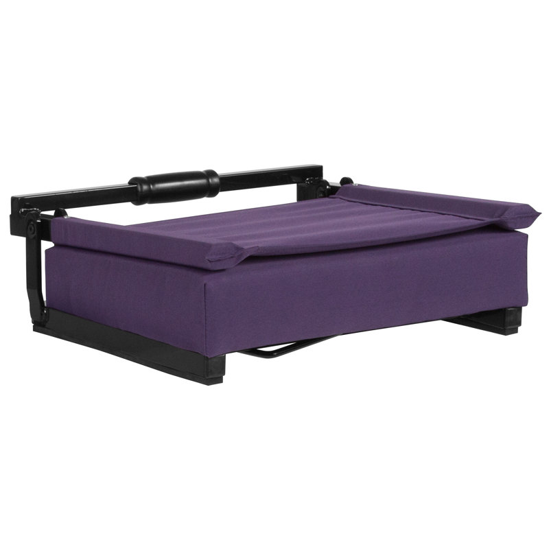 Fender Padded Stadium Chair with Handle and Bleacher Hook, Dark Purple