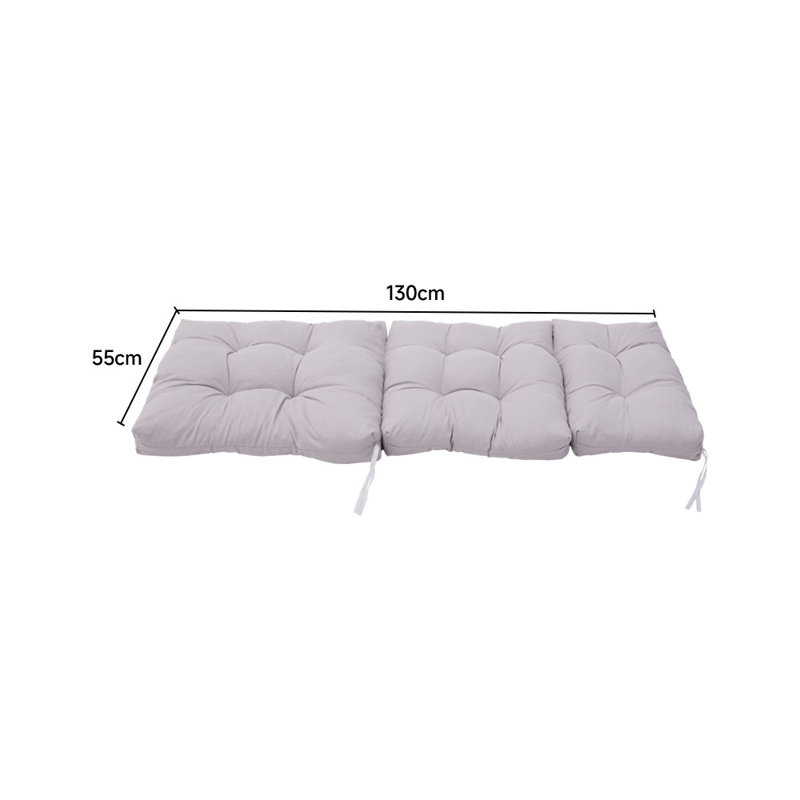 Adirondack Patio Seat/Back Cushion, Grey Polyester