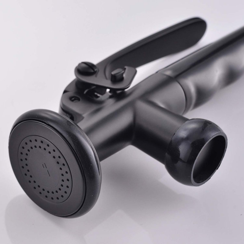 Single-Handle Commercial Kitchen Faucet with Pull-Down Sprayer