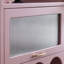 Pink display storage arched bookcase