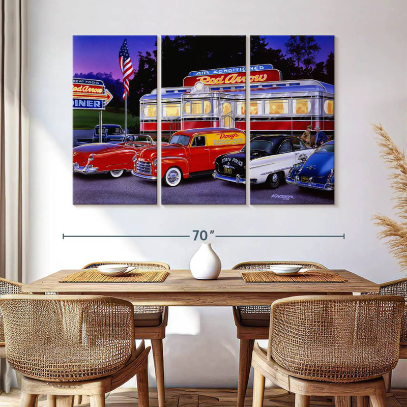 Mehar Red Arrow Diner, 42" H x 65" W