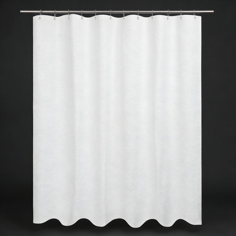 Rideau de douche Luxury, Blanc, H 72 po x l 60 po