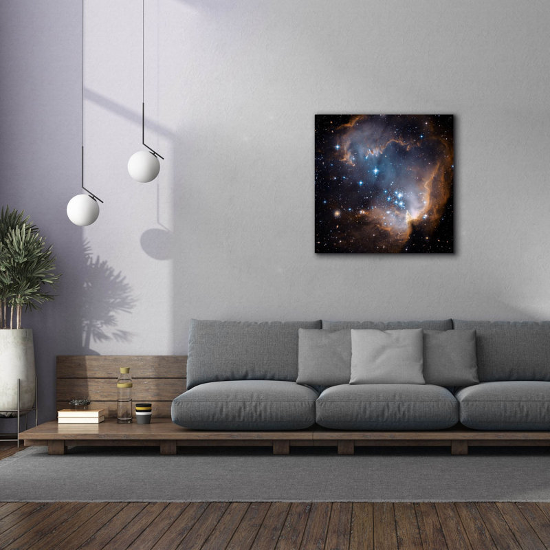«Star Cluster NG 602» par Hubble Space Telescope, art mural de la NASA, H 37 po x l 37 po x P 1,5 po