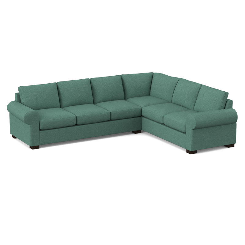 119" Wide Sleeper Corner Sectional, Innerspring, Antic Lagoon