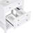 White Solid Wood & Bathroom Cabinet Base - Drawer And Open Shelf For Functional Storage Vanity Only White, , With Functionality