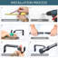 Carstaffney Matte Black 72cm to 360cm 2.5cm Curtain Track/Rail