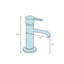 Robinet pour salle de bain à un trou avec ensemble de drain-25280716