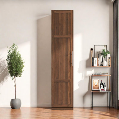 Armoire de cuisine autoportante avec tablettes de porte et rangement réglable pour la cuisine et le salon