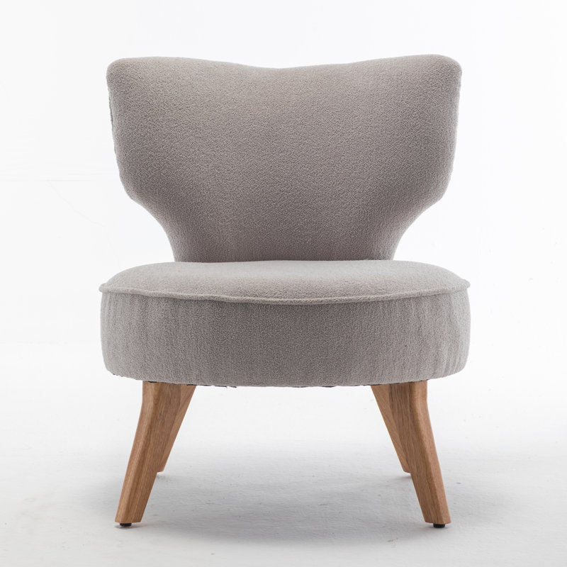 Chaise d'appoint Jonavon, Gris clair, Bois