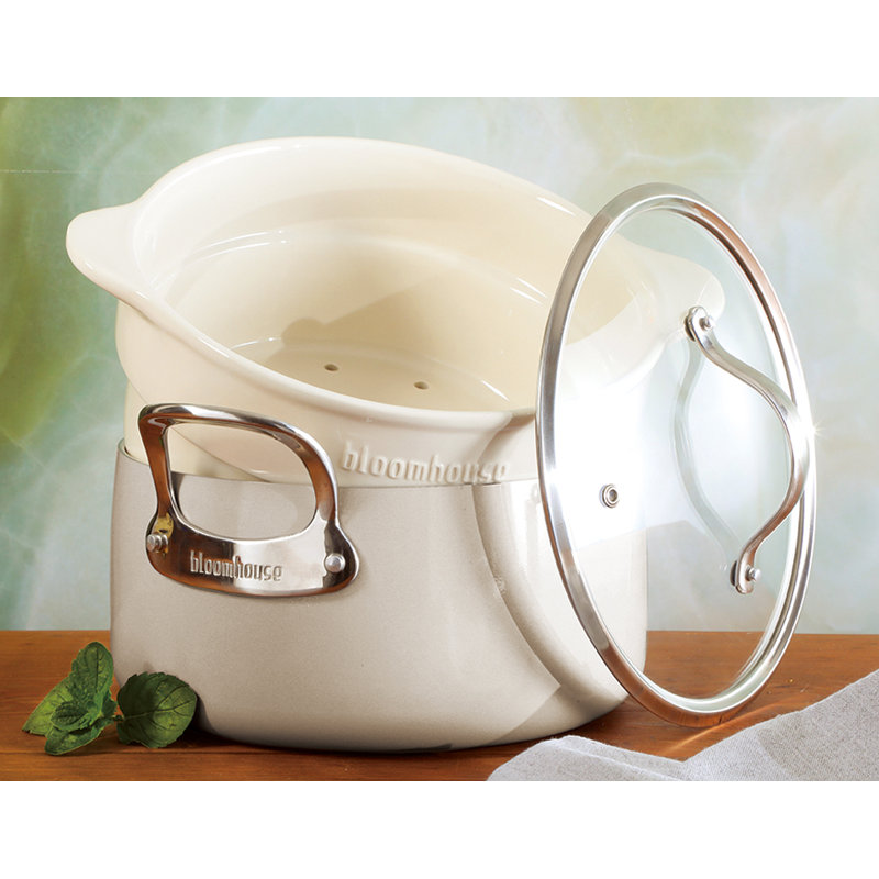 Cocotte en aluminium antiadhésive 6 pintes Bloomhouse