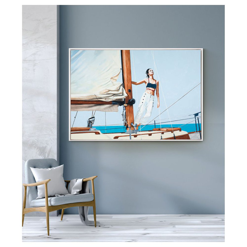 Dreaming Of Dior Print by Jeff Schaub, 47" H x 67" W, White Floater Framed