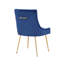 Chaise parsons rembourrée en velours bleu Clairsville-1671081945