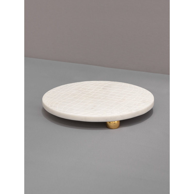 Dessous-de-plat en marbre blanc