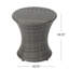 Table d'appoint d'extérieur grise H 19,56 po-124548221-124548220