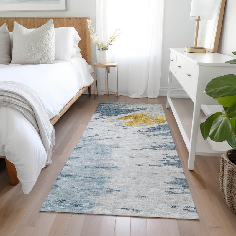 Tapis d'intérieur / extérieur antidérapant Melania, Tapis de couloir 2 pi 3 po x 7 pi 6 po