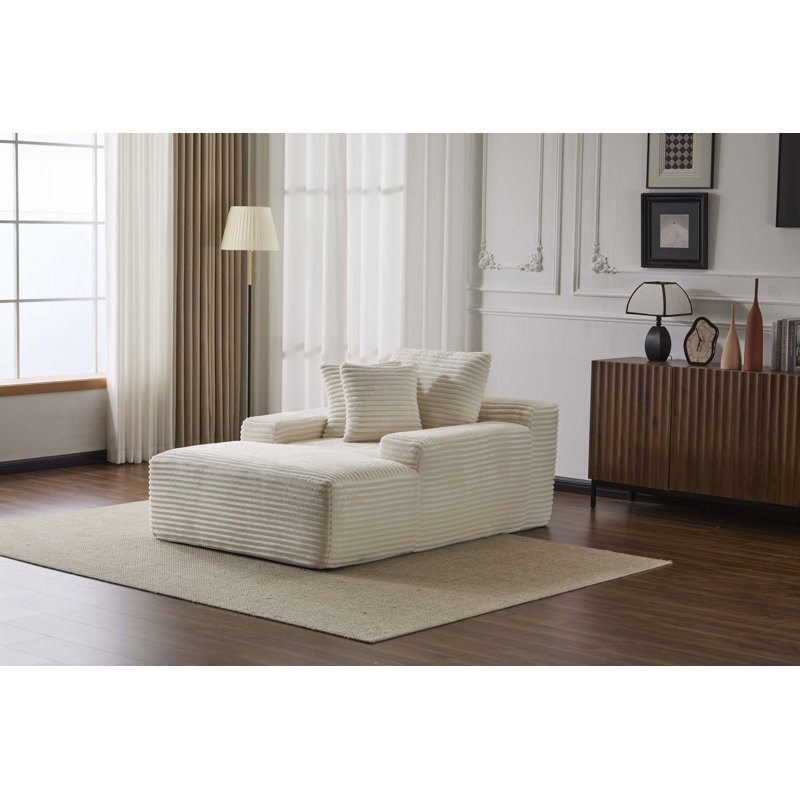 Méridienne surdimensionnée surdimensionnée Cozy Cloud Couch, Blanc